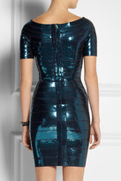 Thumbnail for your product : Herve Leger Sequined bandage dress