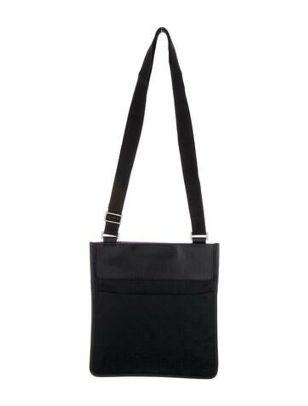 Gucci GG Canvas Flat Messenger Bag Black ShopStyle