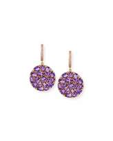 Thumbnail for your product : Rina Limor Fine Jewelry Signature 18K Rose Gold Amethyst & Pink Sapphire Round Drop Earrings