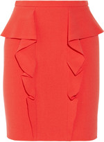 Thumbnail for your product : Emilio Pucci Ruffled stretch-wool mini skirt