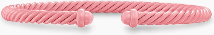 David Yurman Classic Cable Bracelet in Pink Aluminum | Women's | Size S