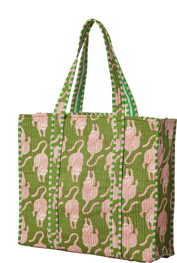 Quilted Feline Tote