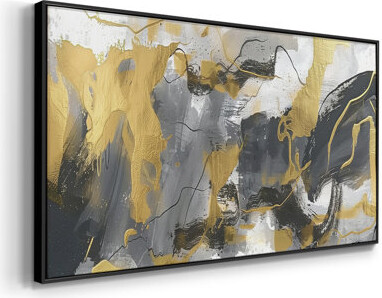 Ivy Bronx Abstract Series-DCCCXXXII- Framed Gallery Wrapped Canvas -Ready to Hang