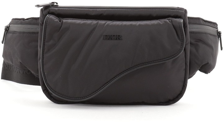 christian dior saddle nylon belt
