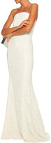 Thumbnail for your product : Roland Mouret Strapless cotton guipure lace bridal gown