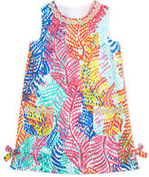 Thumbnail for your product : Lilly Pulitzer Little Lilly Fern-Print Classic Shift Dress, Cameo White, Sizes 2-10