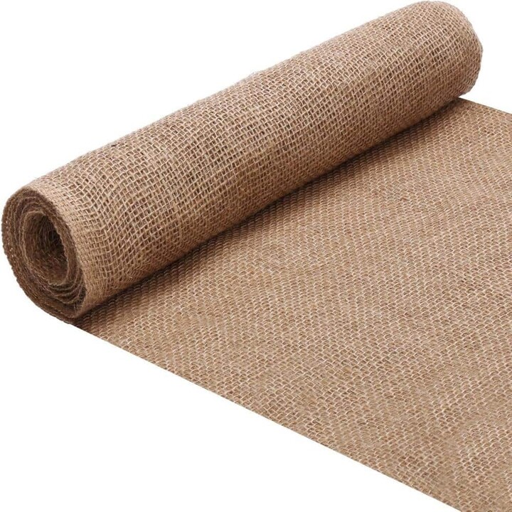 OriginA 16 in. x 30 ft. Burlap Fabric Roll Tree Wrap Rolls for Weed Barrier Birthday, Christmas Decorations