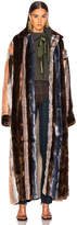 Thumbnail for your product : Y/Project Faux Fur Coat in Dusty Pink | FWRD