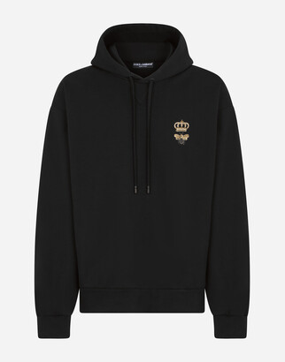 Dolce & Gabbana Jersey hoodie with embroidery