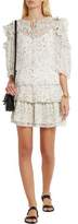 Thumbnail for your product : See by Chloe Ruffled Printed Chiffon Mini Skirt