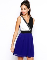 Thumbnail for your product : Wal G Wrap Front Skater Dress