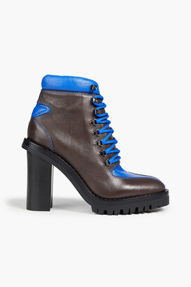 Valentino Rockstud two-tone leather ankle boots