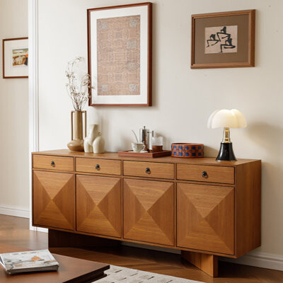 Hokku Designs Simple Retro Southeast Asian Style Sideboard