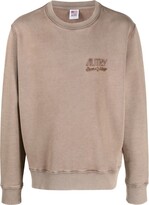 Thumbnail for your product : AUTRY Logo-Embroidered Cotton Sweatshirt