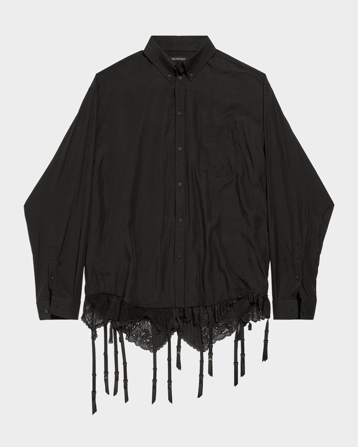 Balenciaga Lingerie Button-Down Shirt