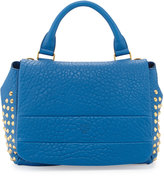 Thumbnail for your product : MCM Keana Studded Lambskin Satchel Bag, Blue