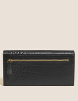 Thumbnail for your product : Marks and Spencer Leather Croc Effect Large Foldover Purse