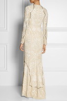 Thumbnail for your product : Needle & Thread Embellished crepe gown