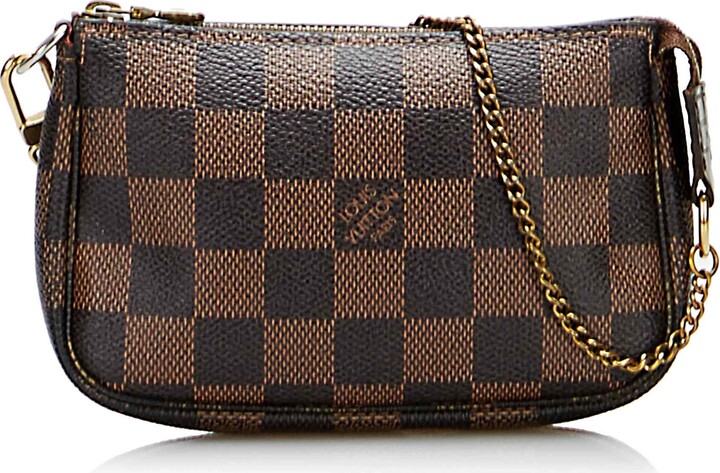 Louis Vuitton Damier Ebene Mini Pochette - ShopStyle Shoulder Bags