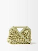 Thumbnail for your product : Bottega Veneta Point Shell-embellished Crochet Clutch Bag - Yellow