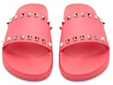 Thumbnail for your product : Valentino Garavani - Rockstud Rubber Slides - Pink