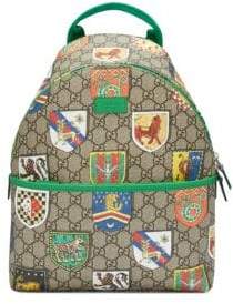 Gucci Kid's GG Crests Backpack