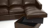 Thumbnail for your product : Crate & Barrel Davis Leather Right Arm 3-Seat Lounger