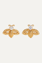 Thumbnail for your product : Mallarino Abeille Gold Vermeil Crystal Earrings
