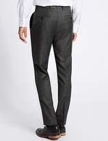 Thumbnail for your product : Marks and Spencer Tailored Fit Pure Wool Textured Trousers