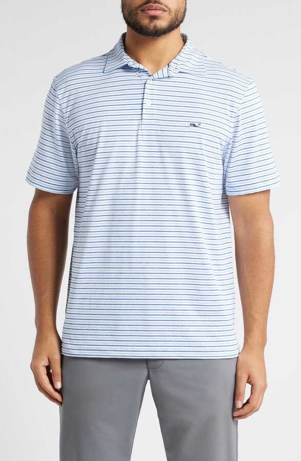 Vineyard Vines Bradley Stripe Sankaty Polo