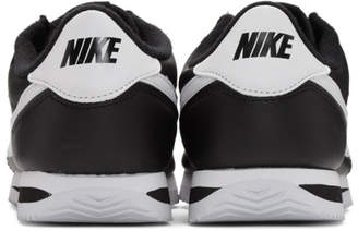 Nike Black Leather Basic Cortez Sneakers