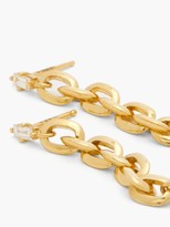 Thumbnail for your product : LIZZIE MANDLER Knife Edge Diamond & 18kt Gold Chain Earrings - Yellow Gold