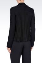 Thumbnail for your product : Giorgio Armani Full Zip Jacket In Ribbed Boiled Wool