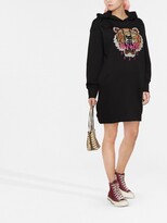Thumbnail for your product : Kenzo Tiger-jacquard hooded dress