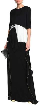 Vionnet Ruffled Silk Maxi Skirt