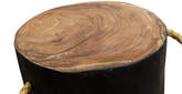 Thumbnail for your product : The Orchard Furniture Natural Teak Round Black Stool Side Table With Rope