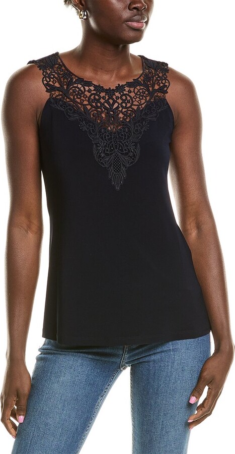 Joseph Ribkoff Lace Neck Top