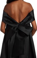 Thumbnail for your product : Amsale Bow-Back Trapeze Dress