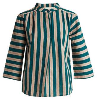 Ace&Jig Katherine Striped Cotton Top - Womens - Green Multi
