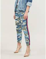 Thumbnail for your product : Mother The No Zip Misfit tapered mid-rise cotton-blend trousers
