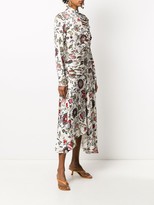 Thumbnail for your product : MATÉRIEL Floral Draped Asymmetric Dress