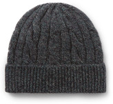 Thumbnail for your product : Loro Piana Cable-Knit Melange Cashmere Beanie