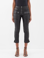 Ciane Cropped Leather Trousers 