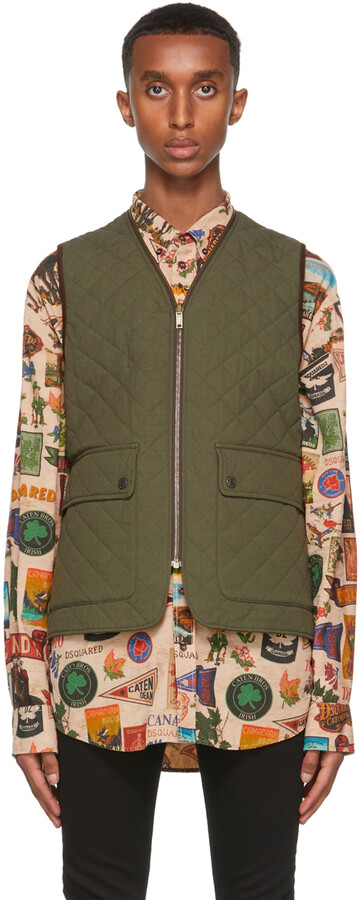 mens quilted down vest