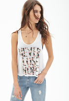 Thumbnail for your product : Forever 21 Hopeful Roses Racerback Tank