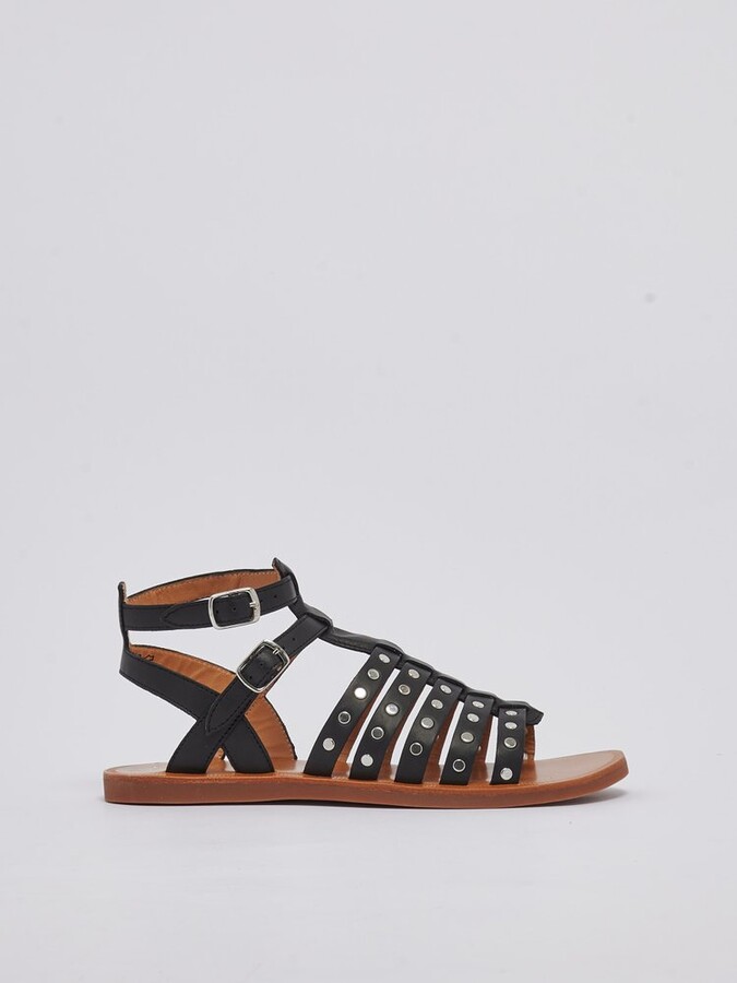 Pom D'Api Studded Open-Toe Sandals