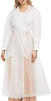 Thumbnail for your product : BCBGMAXAZRIA Calico Sheer Organza Trench Coat