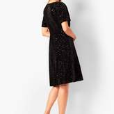 Thumbnail for your product : Talbots Velvet Sequined Fit & Flare Dress