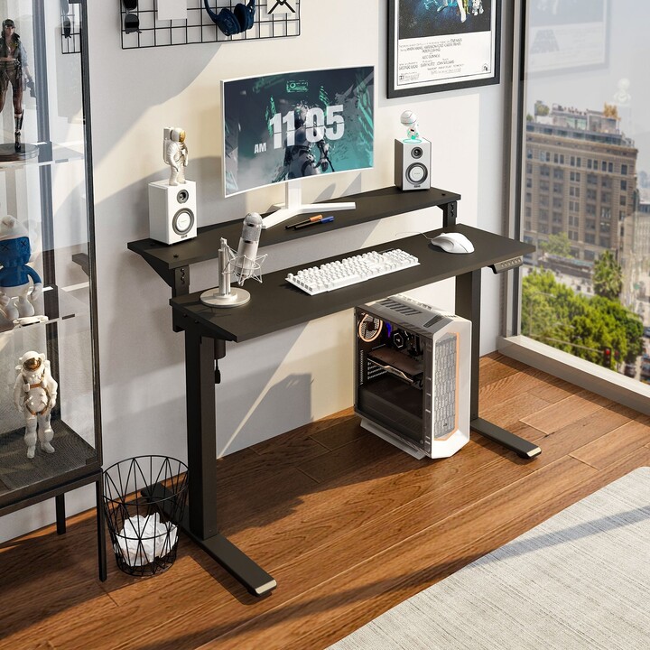 FlexiSpot 48" Dual Tier Home Office Standing Desk Studio Desk Height