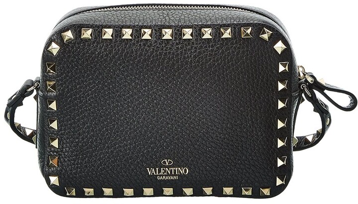 Valentino Rockstud Grainy Leather Camera Bag - ShopStyle